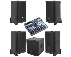 Акустична система 4 колонки JBL EON715 з сабвуфером + мікшер Акустична система 4 колонки JBL EON715 з сабвуфером + мікшер